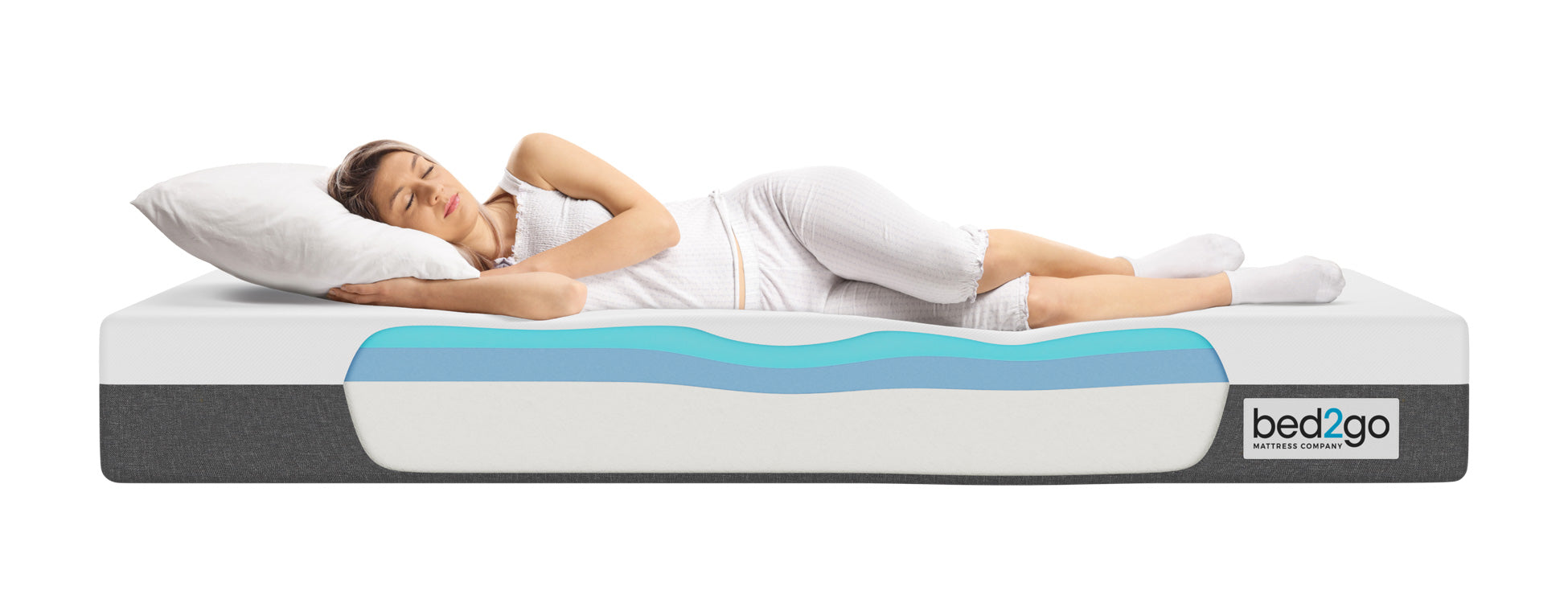 bed2go-mattress-made-in-canada-memory-foam-mattress-twin-xl-full-queen-king-free-shipping-canadawoman-side